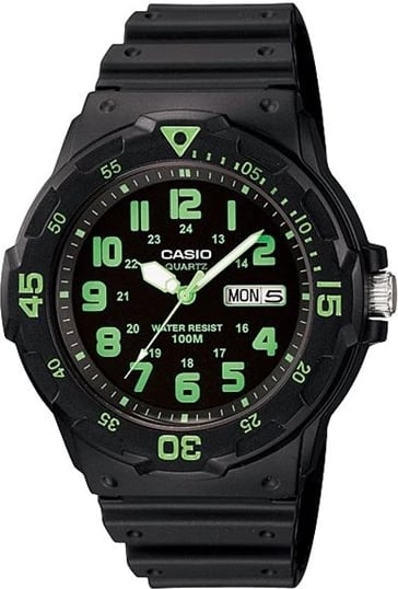 Orë dore për meshkuj CASIO SPORT DIVER 100M, e zezë