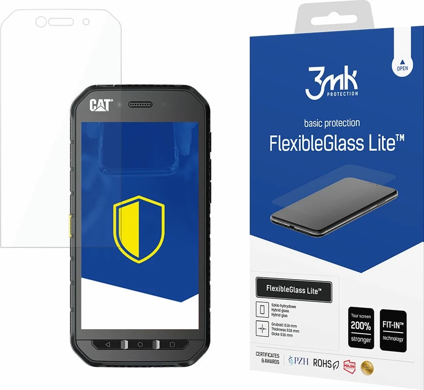 Xham hibrid mbrojtës për ekran, 3mk FlexibleGlass Lite, për CAT S41