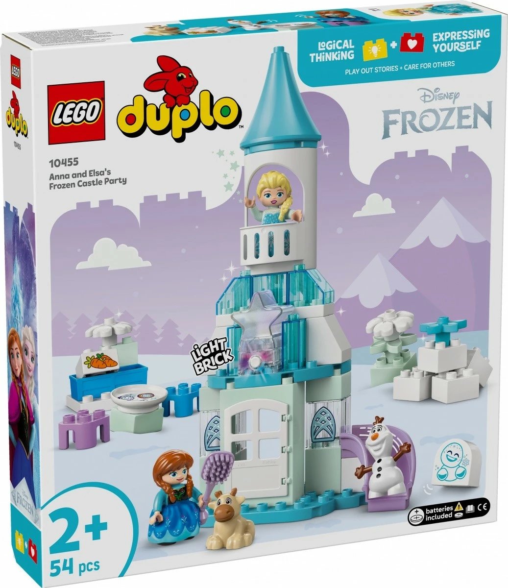 Set lodrash LEGO DUPLO Frozen 10455 Anna and Elsa's Ice Castle Party, 54 pjesë, shumëngjyrëshe