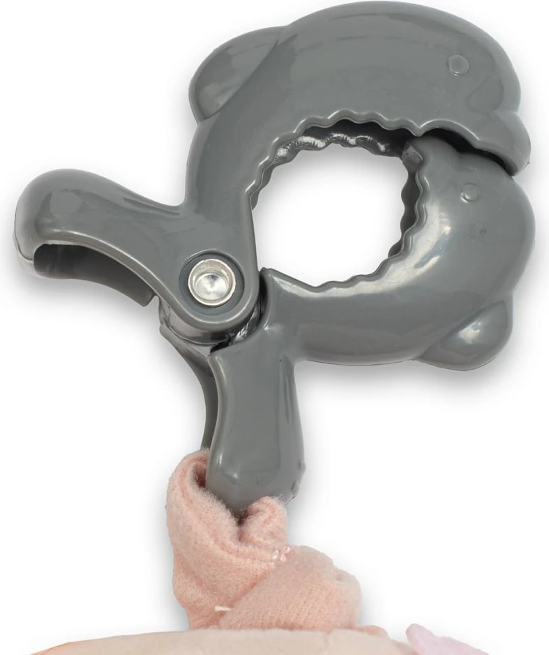 lodër pelushi arush, Baby Mix, me mekanizëm muzike dhe kapëse, rreth 24 cm, rozë