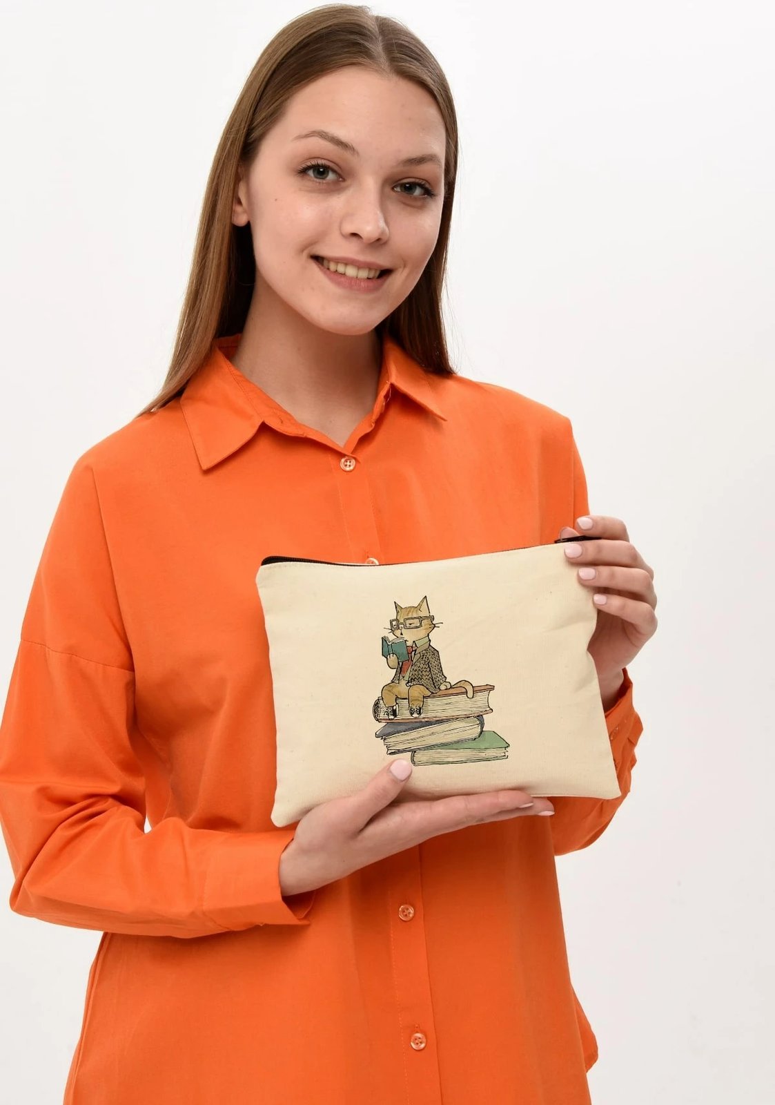 Çantë për make-up Zoozie Bags, krem, 25x18cm, 0702