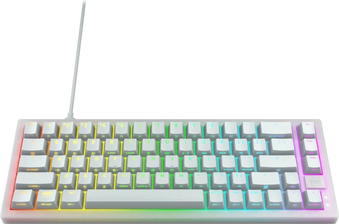 Tastierë Cherry XTRFY K5V2, US layout, MX Red, e bardhë, me kabllo