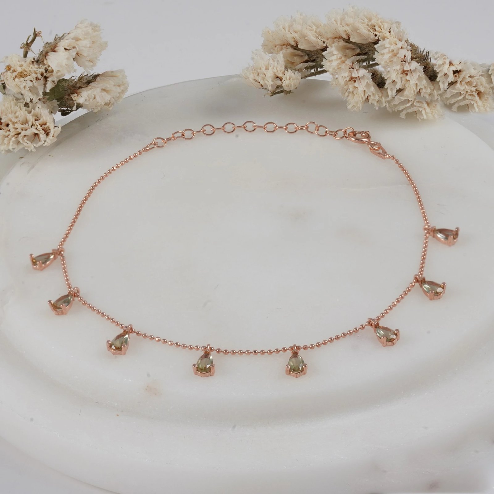 Byzylyk argjendi Jumeon, ngjyrë rozë e bardhë, NRZ1051