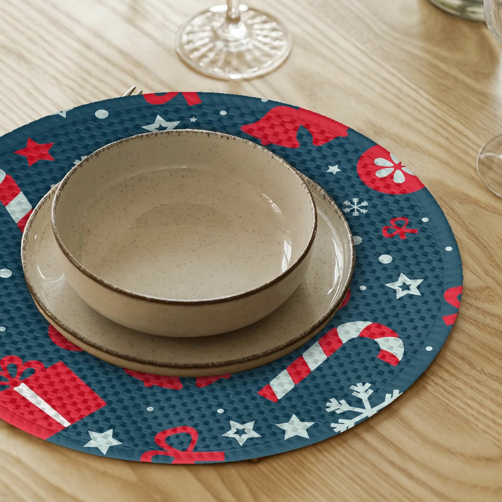 Set nënshtruesish tavoline Hermia Concept, model 3167Supla, shumëngjyrësh, 4 copë, 37cm