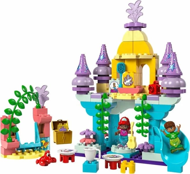 Set lodrash LEGO Duplo për fëmijë, Ariel's Magical Underwater Palace