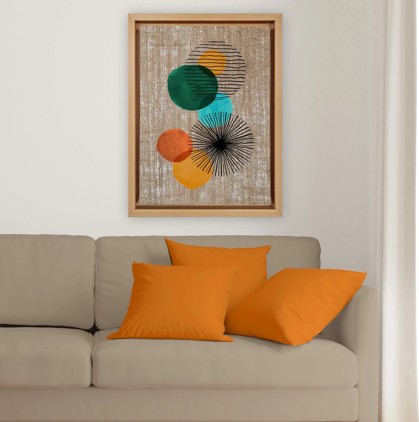 Pikturë dekorative në kanavacë, shumëngjyrëshe, Wallity, 36x46cm