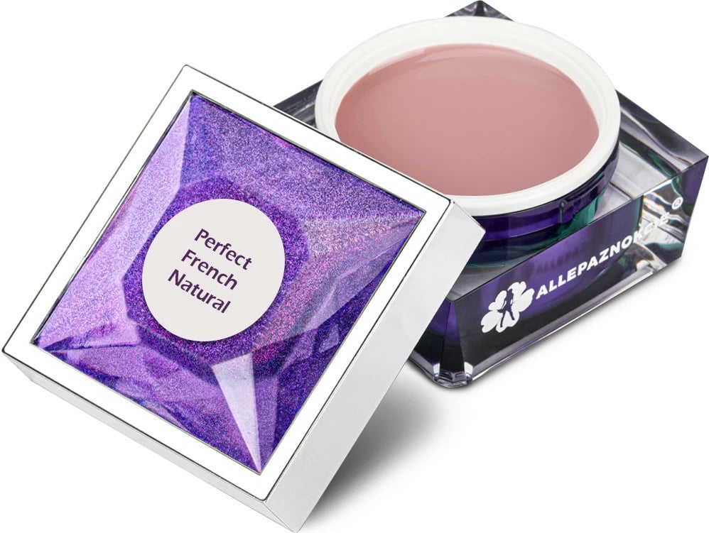 Xhel ndërtues për thonj AllePaznokcie Perfect French Self-Leveling Building Gel për femra Natural 50g