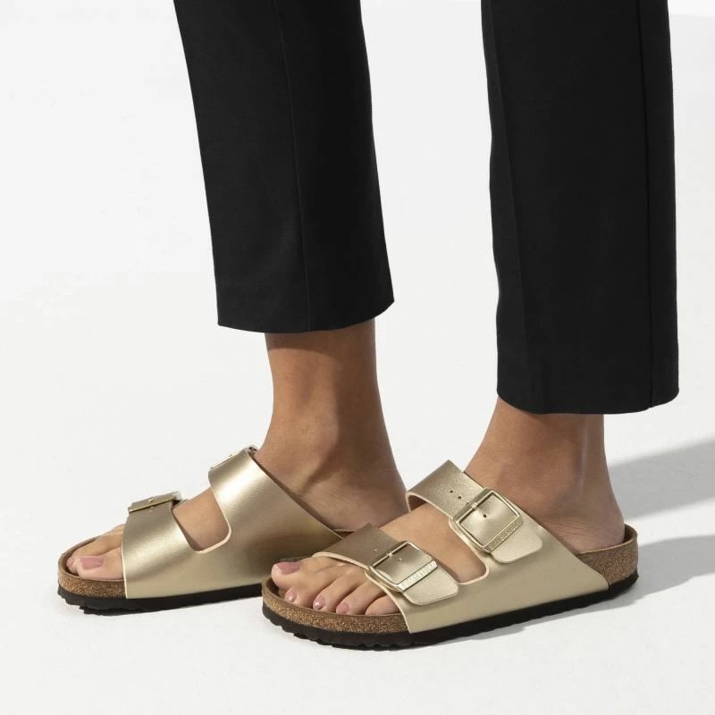 Papuqe femra Birkenstock, të arta
