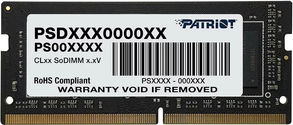RAM memorje Patriot DDR4 Signature SODIMM, 16GB, 2400MHz, CL17, për laptop