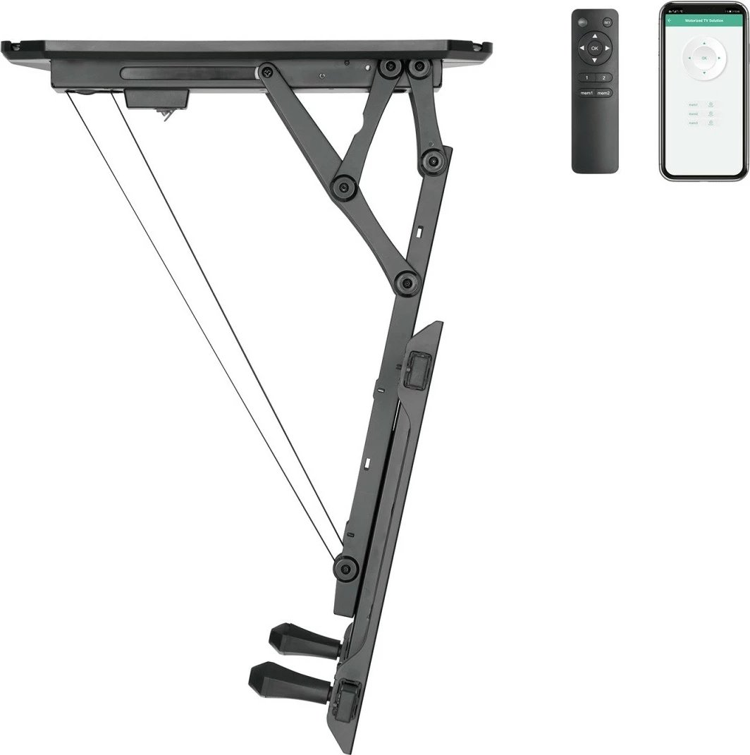 Mbajtës elektrik tavani për TV Maclean MC-880T, 32-70 inç, 35kg, i zi