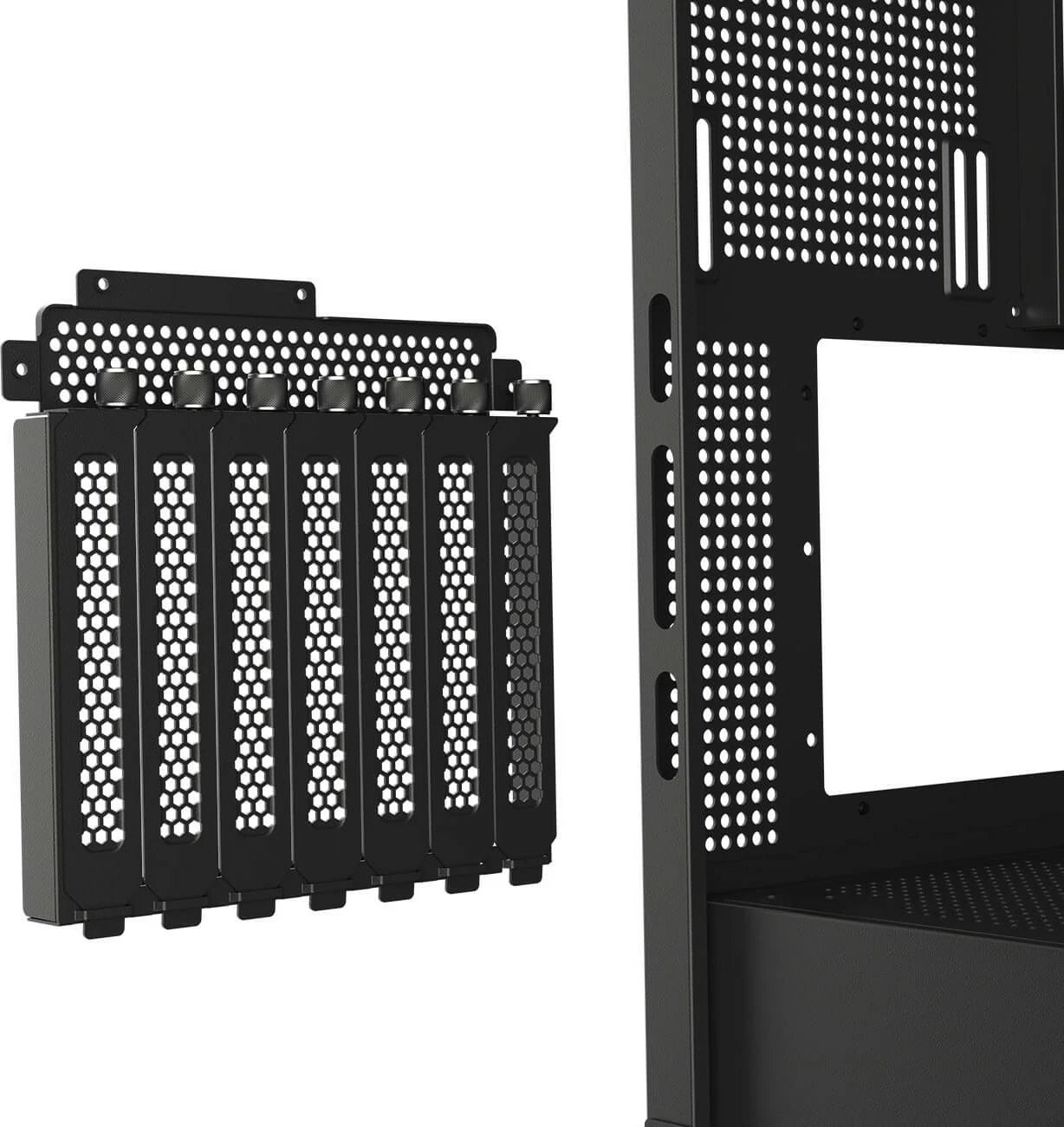 Kasë Cougar FV270 ARGB midi, e zezë