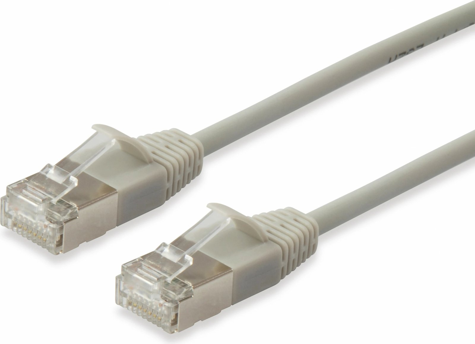 Kabllo rrjeti EQUIP Cat6a F/FTP Slim, 2m, flat, bezhë