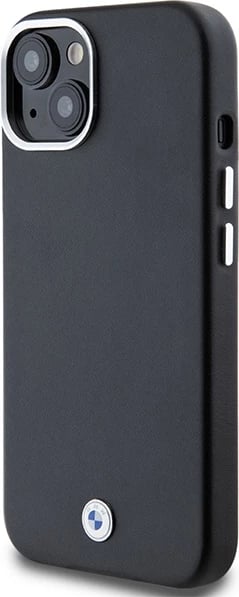 Mbështjellës BMW Signature Wrapped Metal MagSafe për iPhone 15 Plus / 14 Plus, i zi