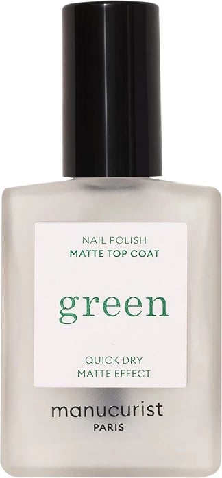 Top coat mat për thonj Manucurist Green Matte, 15ml