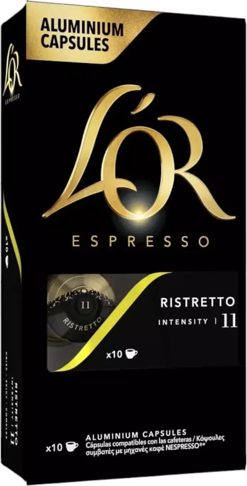 Kapsula Kafeje L'OR Ristretto, 10 copë