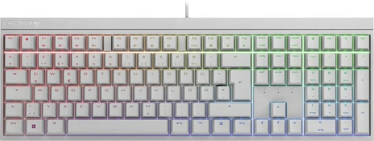 Tastierë Cherry MX 2.0S RGB, MX Red, e bardhë