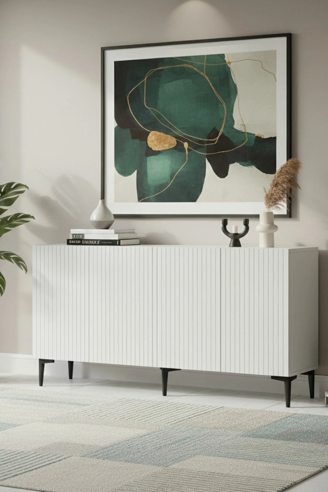 Konsolë Skye Decor, Zeynep 150, e bardhë