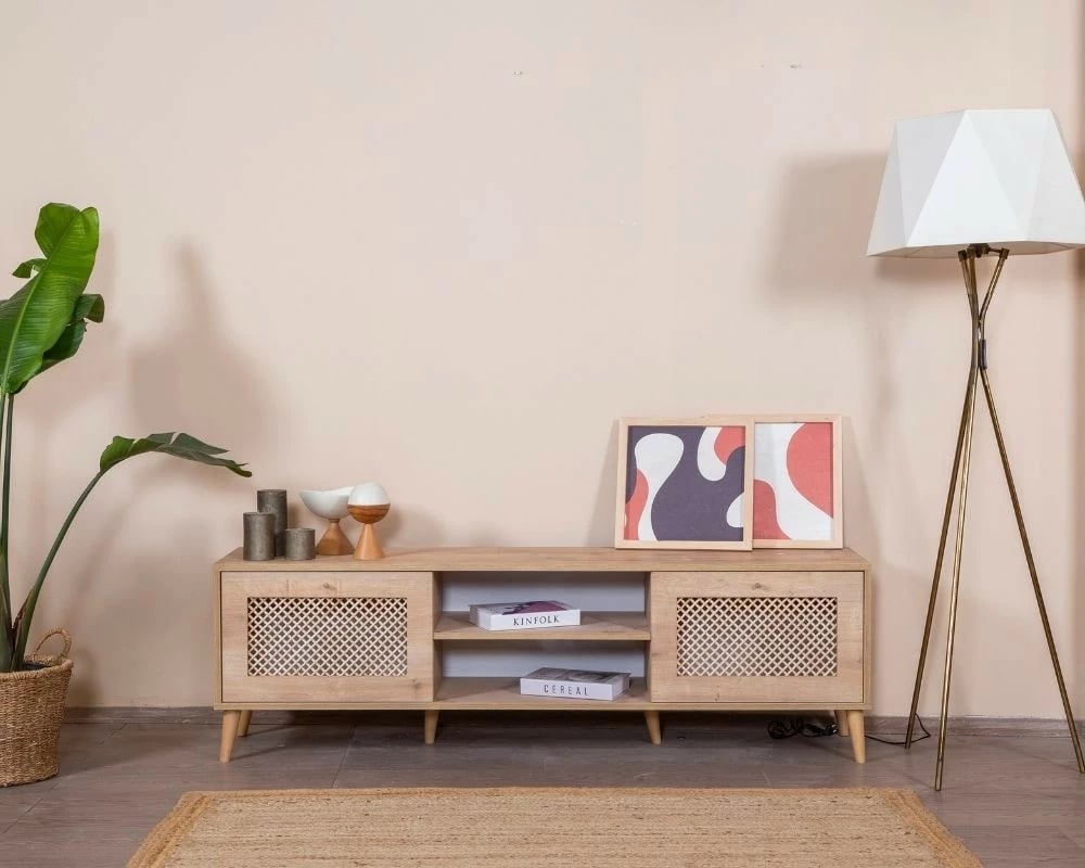 Komodë për TV, ngjyrë lisi, Skye Decor