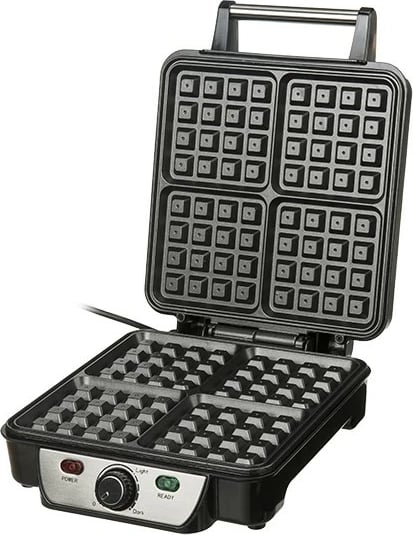 Aparat për vaflla Camry CR 3025, 1150W, i zi/inox