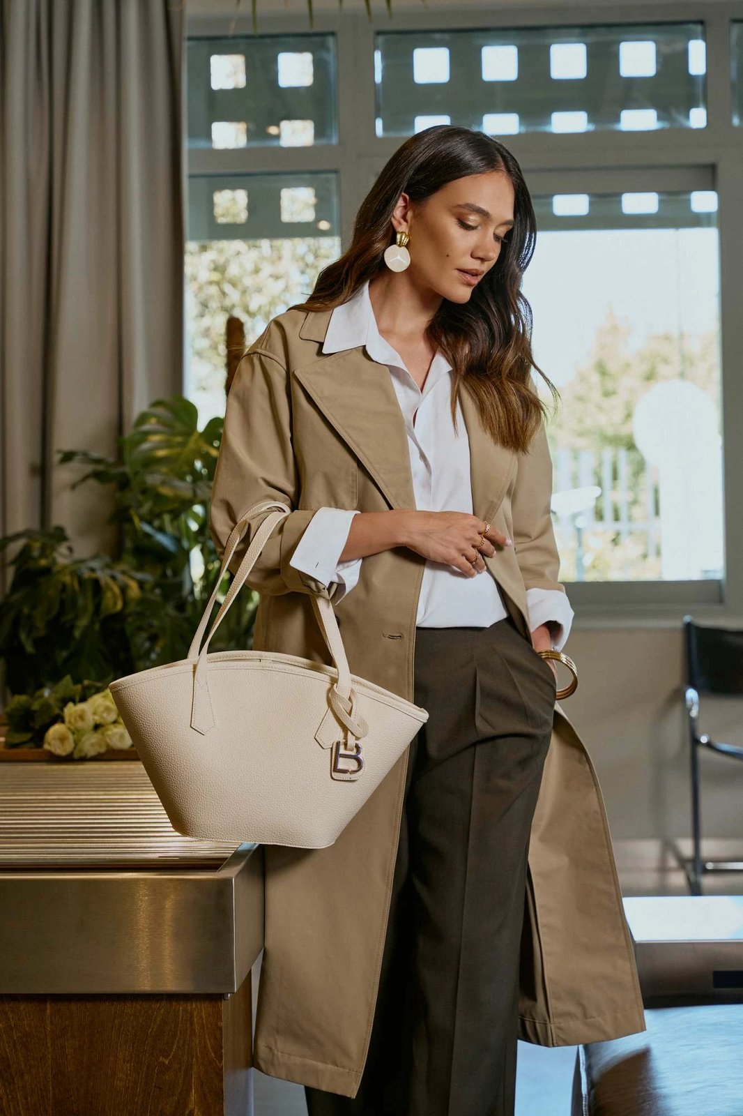 Çantë Tote Lucky Bees, krem, 1284