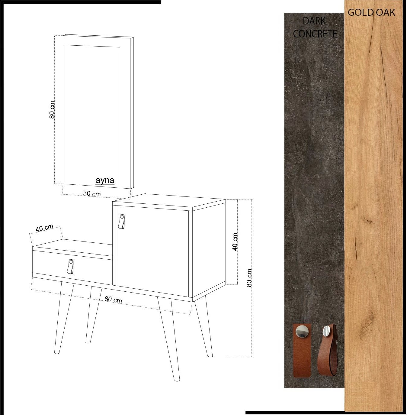 Stendë korridori Hanah Home, Janna, ngjyrë lis dhe gri e errët