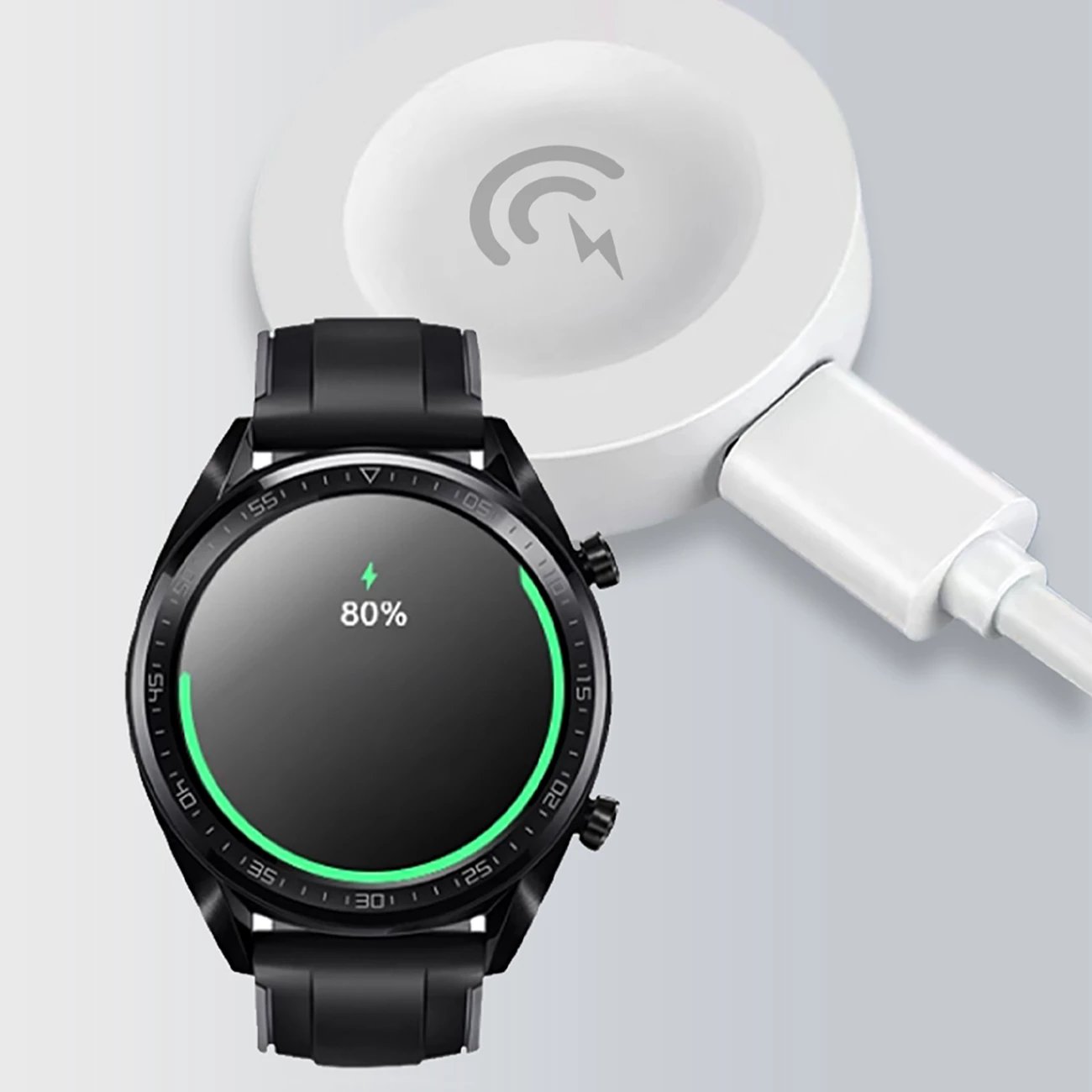 Karikues wireless për Huawei smartwatch Dudao A12H, 1.2m, i bardhë
