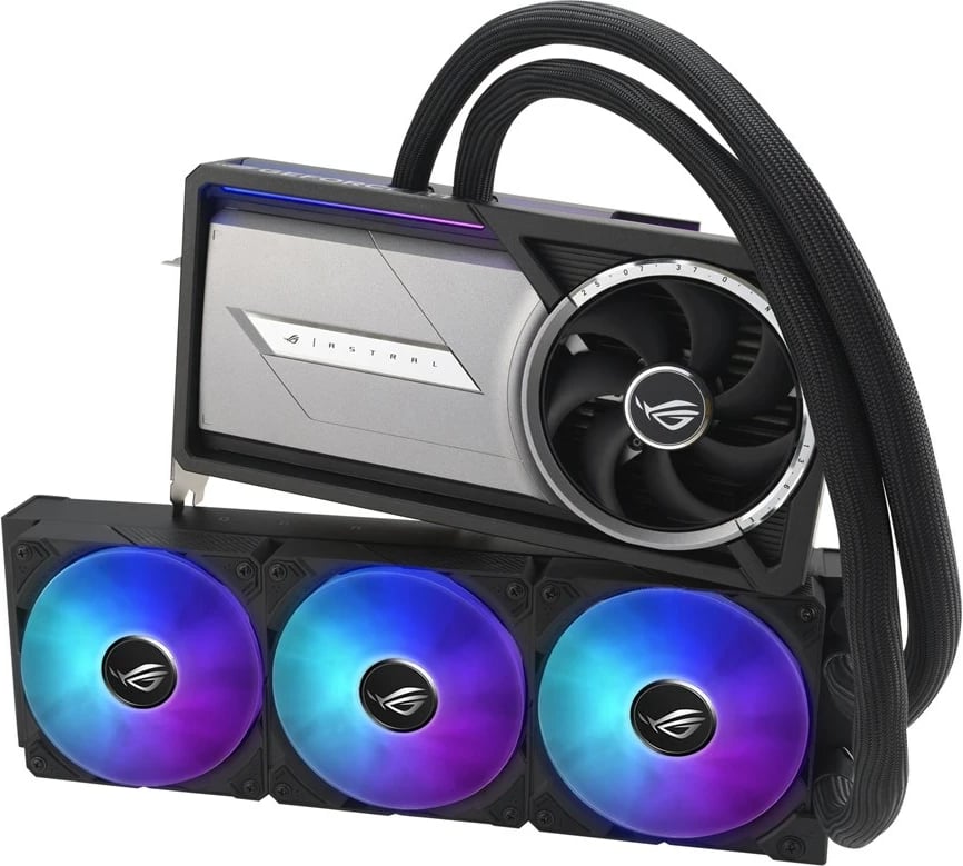 Kartelë grafike ASUS ROG Astral LC-RTX5090-O32G-GAMING, 32 GB GDDR7, Gri