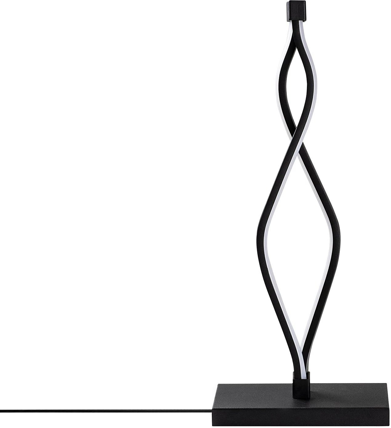 Llambë tavoline Opviq, Zozo, e zezë, 20x48x12 cm
