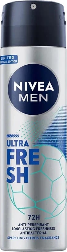 Deodorant sprej për meshkuj Nivea Ultra Fresh, 150ml