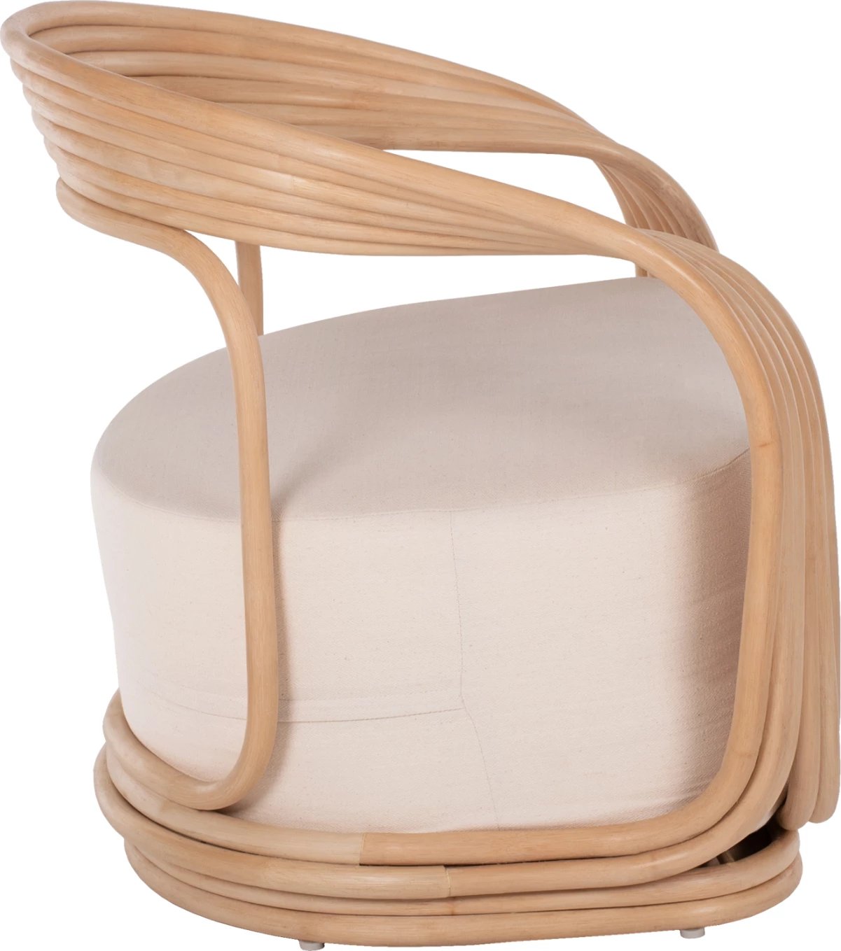 Karrige DUCHESS prej ratanit me jastëk të madh FH9478 81x59x70 cm