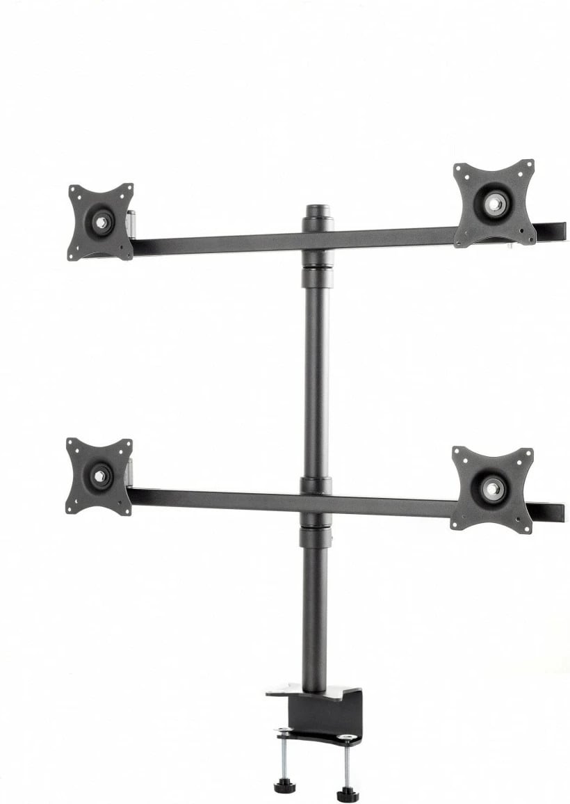 Mbajtëse tavoline për 4 monitorë Edbak SV07, 19-27", VESA 75x75/100x100, e zezë