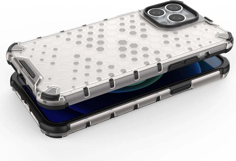 Mbështjellës Hurtel Honeycomb për iPhone 13 Pro Max, i zi
