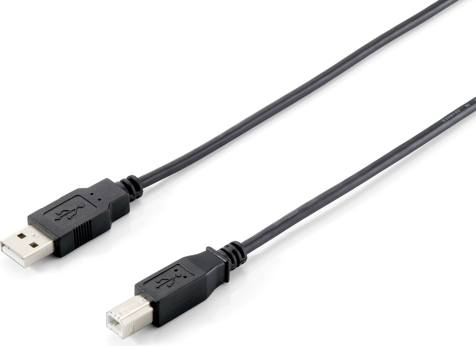 Kabëll USB 2.0 Type A në Type B Equip 1m, i zi