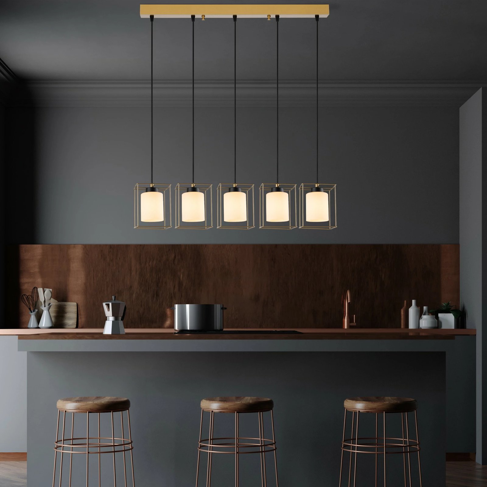 Llambadar Opviq, Swank - 702-10, ngjyrë ari