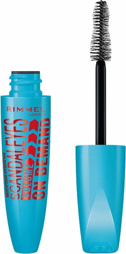 Maskarë për femra Rimmel ScandalEyes Volume On Demand Waterproof Black 12ml