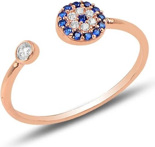 Unazë argjendi Jumeon, ngjyrë ari rozë, e rregullueshme, 9943