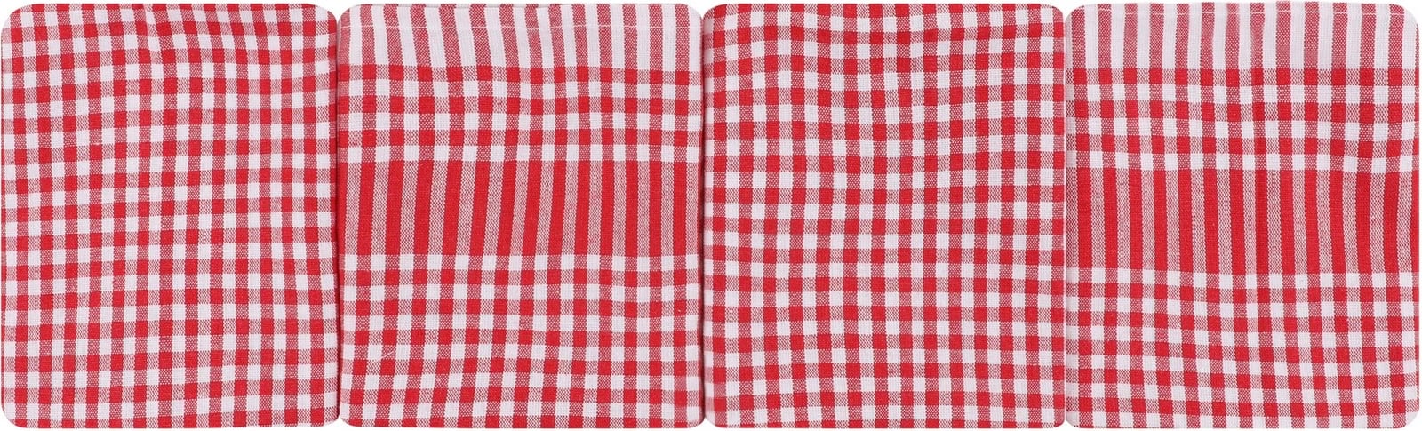 Set peshqirësh për larje (10 copë), pötikareli, e kuqe