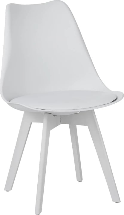 Karrige Gaston PP-PU ngjyrë bardhë 53.5x48.5x81.5cm