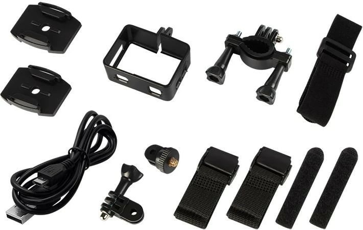 Kamerë sportive BLOW Pro4U, 4K Ultra HD, WiFi, 16 MP, e zezë, me kasë të papërshkueshme nga uji dhe aksesorë Kamerë sportive BLOW Pro4U, 4K Ultra HD, WiFi, 16 MP, e zezë, me kasë të papërshkueshme nga uji dhe aksesorë