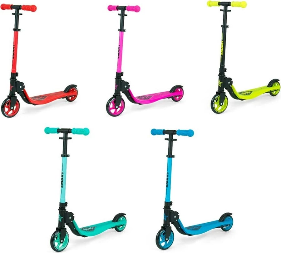 trotinet Milly Mally Smart, rrota PU 145/120 mm, ngarkesa max 100 kg, lartësi 63.5–82.5 cm, palosje e shpejtë, mint