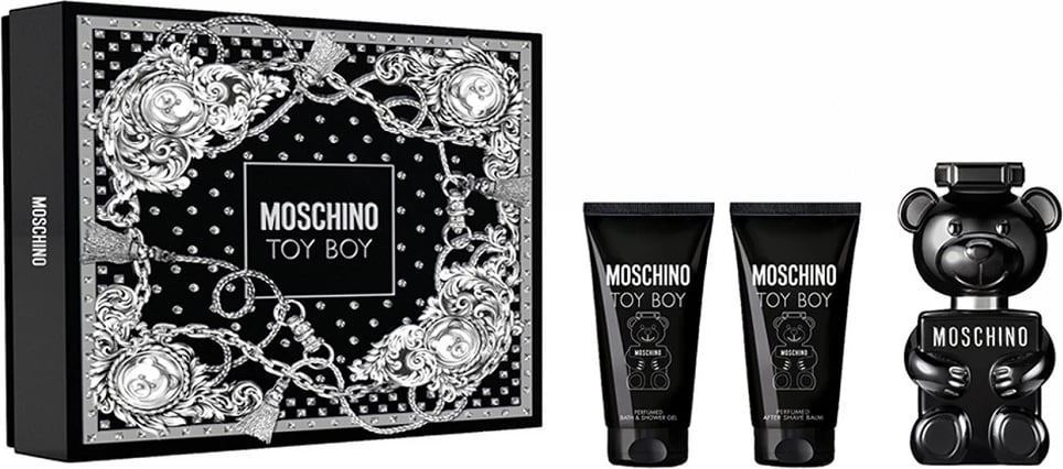 Set Eau de Parfum për meshkuj Moschino Toy Boy, 50ml + Shower Gel 50ml + After Shave Balm 50ml