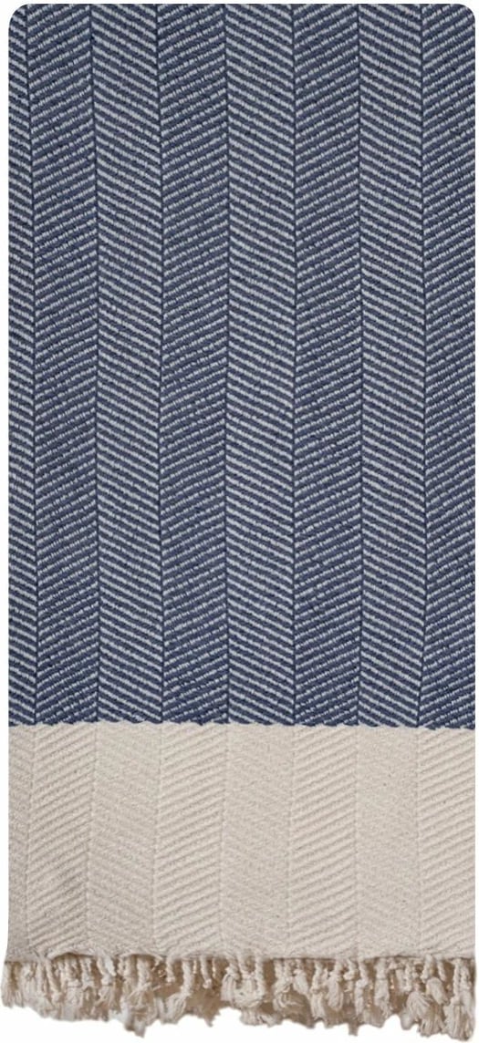 Peshqir plazhi Fouta, ngjyrë indigo, Mijölnir, Baliksirti