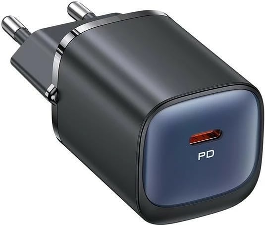 Karikues mur USAMS CC251, 30W GaN, 1x USB-C, i zi