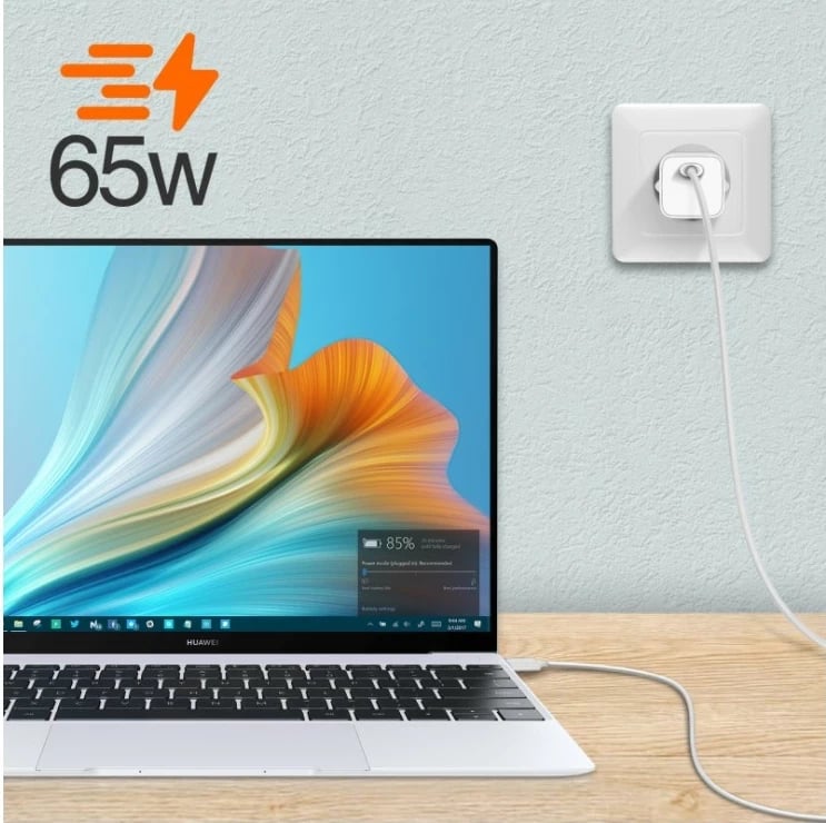 Karikues Xiaomi Mi Charge Type-C Fast Charge 65W, i bardhë