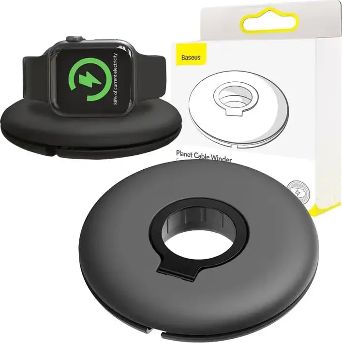 Organizues Baseus Planet Cable Winder për Apple Watch, ACSLH-01, i zi Organizues Baseus Planet Cable Winder për Apple Watch, ACSLH-01, i zi