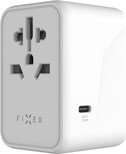 Karikues Fixed 3x USB-C + 2x USB-A 65W i bardhë