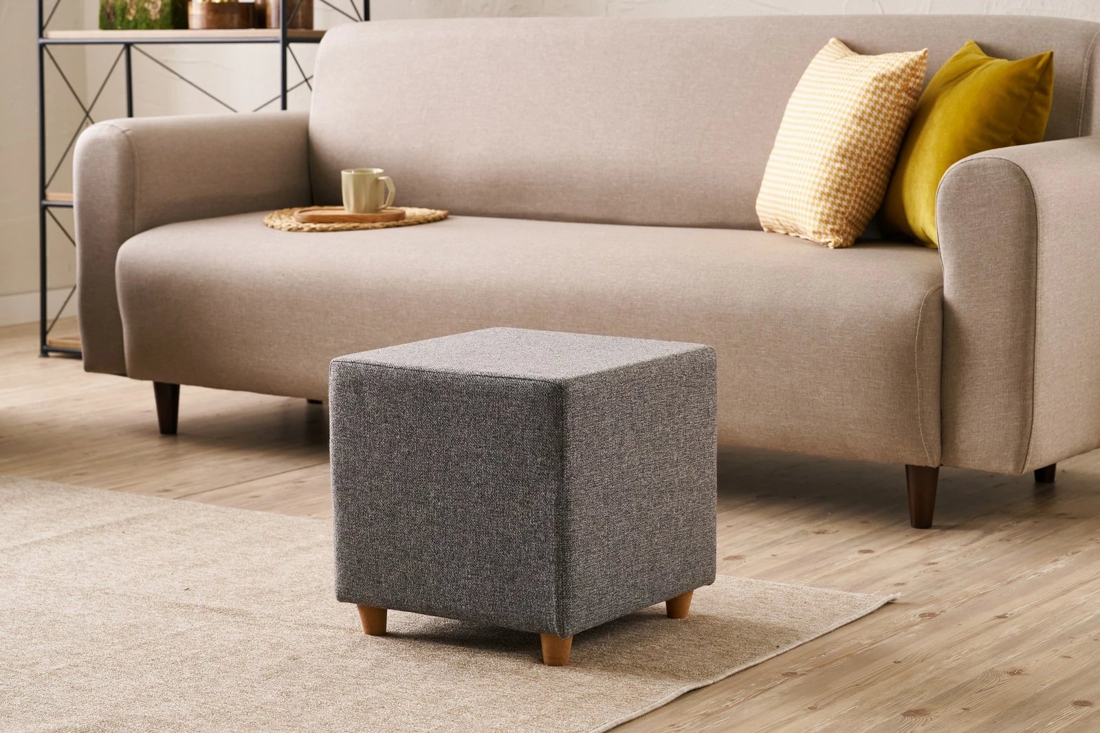 Puf Atelier del Sofa, ngjyrë antracit, Olimpos