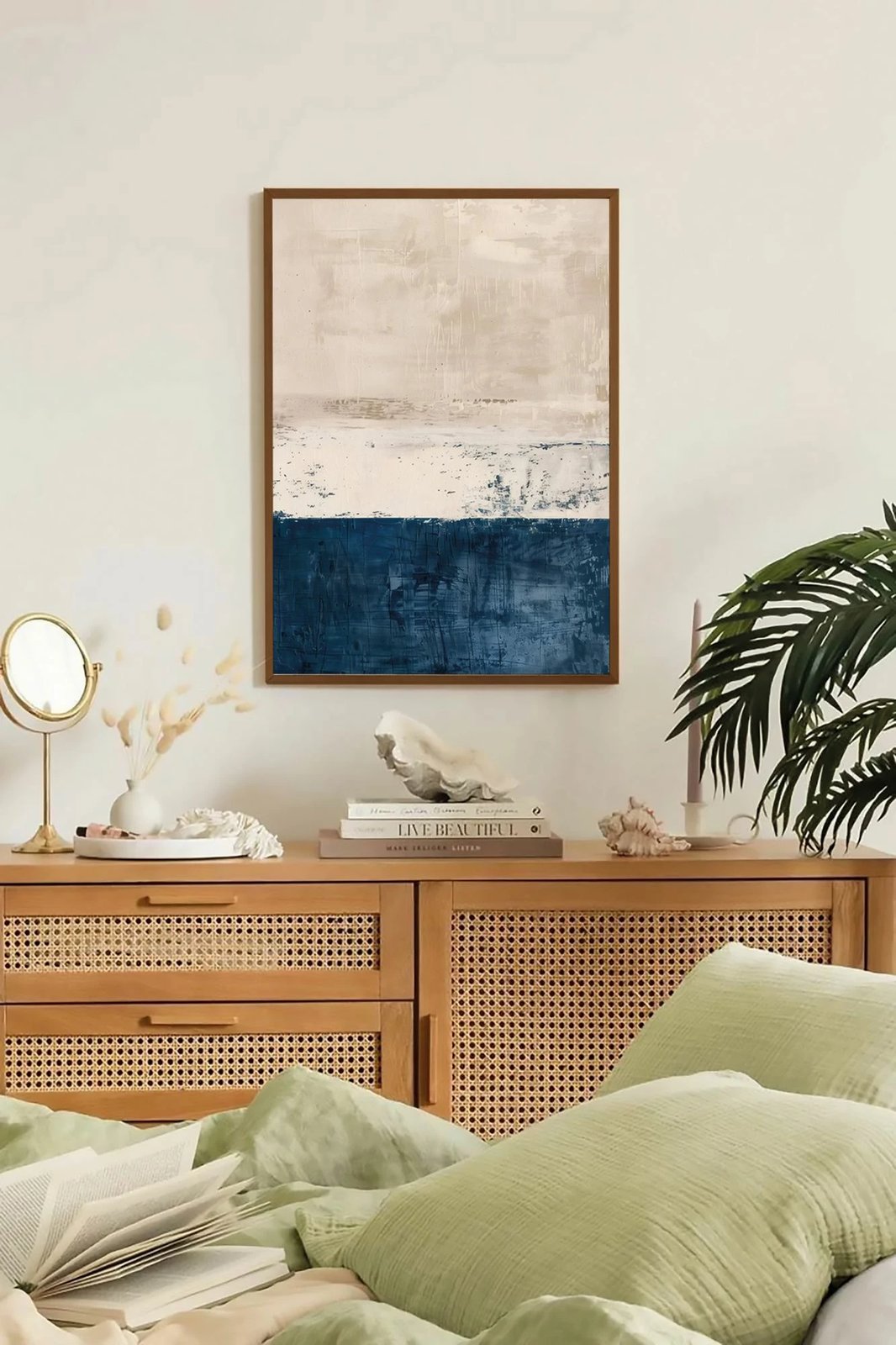 Pikturë dekorative me kornizë, Wallity, Lmnmdlkahve2, shumëngjyrëshe, 33x48cm