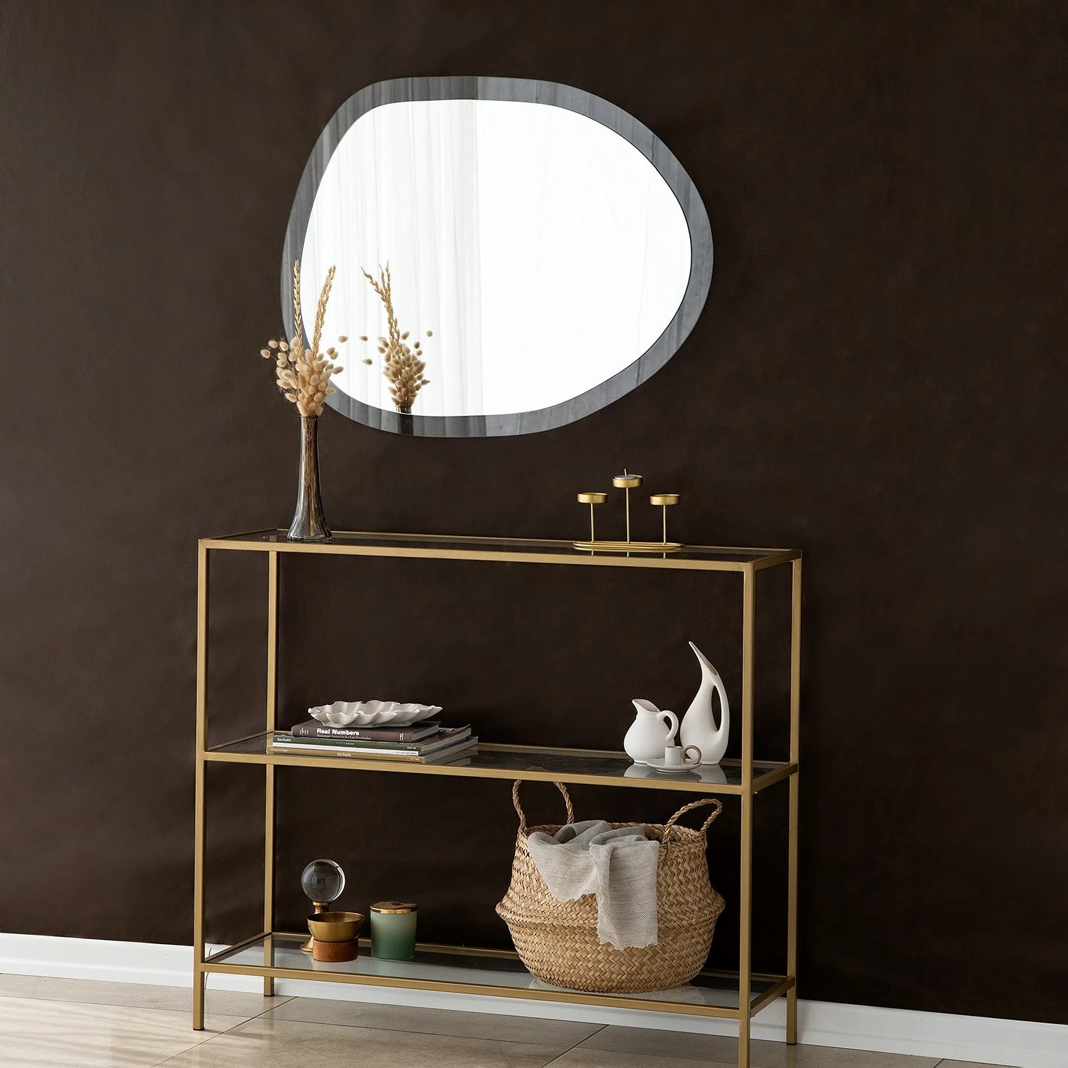 Pasqyrë Hanah Home, Aqua Gusto, transparente