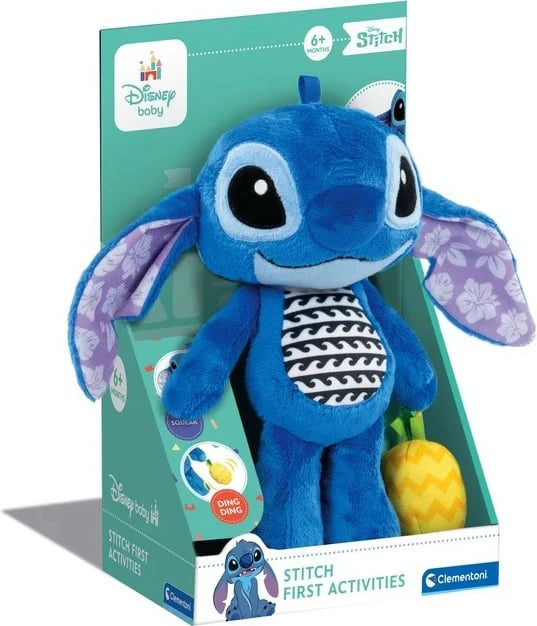 Lodër pelushi Clementoni Stitch My First Plush, për fëmijë, Blu